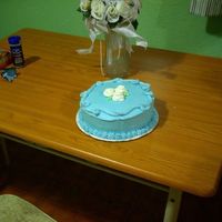 Pretty Blue This is my third cake ever... I'm pretty darn proud of it!!!