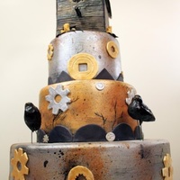 Steampunk Birdhouse Cake Steampunk Birdhouse Cake. This made it into the June 2010 issue of CakeCentral Magazine! Which is a fabulous magazine, BTW! :)