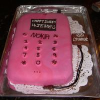Cell Phone Cell Phone Sweet 16 Cake