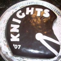 Football Helmet Made for the Varsity Football team at North Andover HIgh for Homecoming Weekend