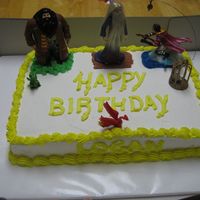 Harry Potter A cake for one of my great nephews. (I have 15 great nieces and nephews) He loves Harry Potter.