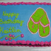 Flip Flop Cake Flip flop cake for a friends daughter.