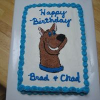 Scooby Doo Cake for my great nephews.