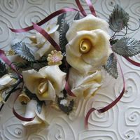 Gumpaste Roses these are my first gumpaste roses