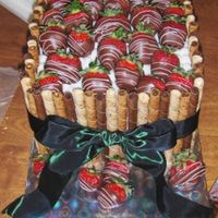 Pirouline Cake Cake Inspired by one submitted by Crazyboz. Customer saw Crazyboz' cake and wanted me to make one just like it. So, thanx Crazyboz!...