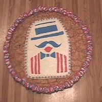 Cookie Cake Barbershop BCT for a singing barbershop chorus picnic...my first BCT too (boy are they fun to make!)
