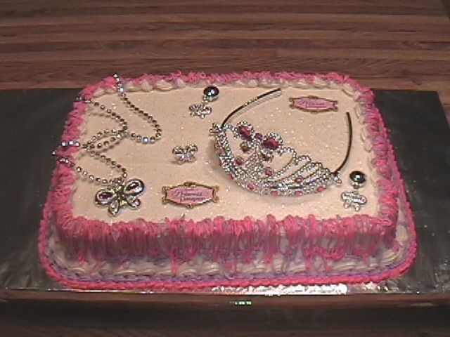 Pana0535.jpg Chocolate devil's cake with buttercream frosting. Cake sparkles were added to give the cake extra "glamor."