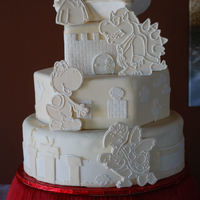 Super Mario Brothers Wedding Cake A fellow CC member sent me an urgent email - she was getting married in Reno, NV in less than 3 weeks and her cake maker fell through. She...