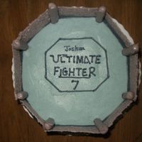 Ufc Octagon Cake Birthday cake for the future ultimate fighter!
