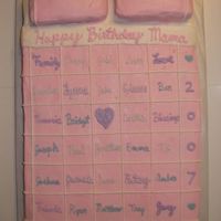 Quilt Cake I made this for my husband's grandmother. It was her 80th birthday. She makes quilts for all the children and thought this would be a...
