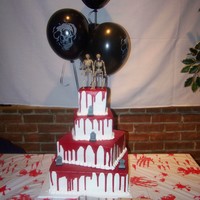 Halloween Wedding This is a cake I did for a Halloween wedding, thanks for looking