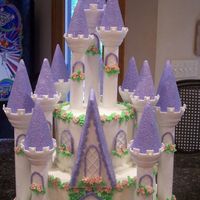 Fit For A Queen I used all buttercream with the Wilton castle set.