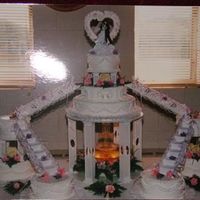 Dream Wedding This cake is all real, but has also been done with a few fake layers decorated to look the same. Changing the flowers and colors will...