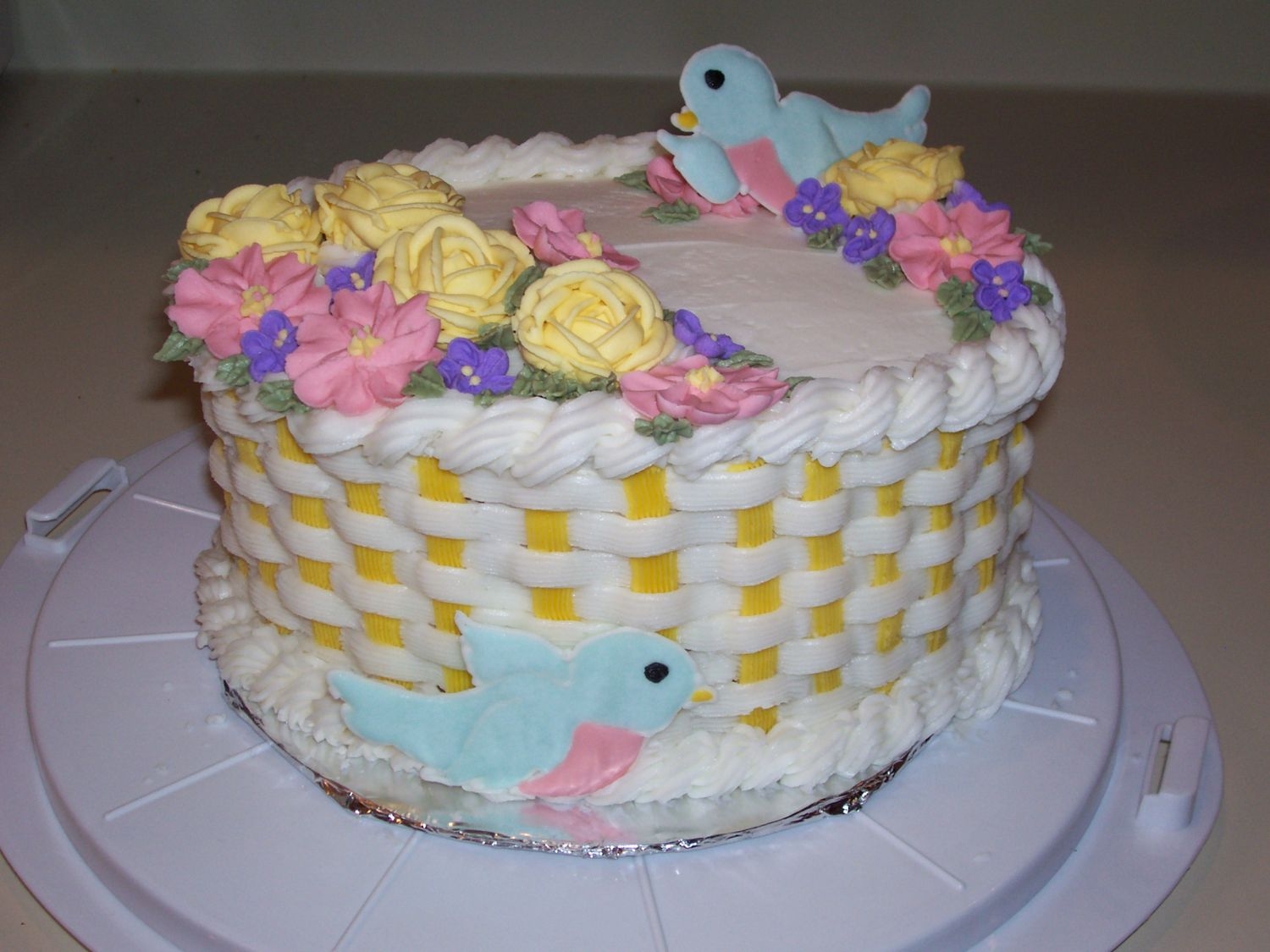 Course 2 Final spring basket cake.