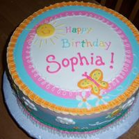 Simple Sunshine Cake buttercream