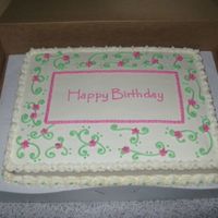 Simple Birthday Cake Just a simple birthday cake for a friend...