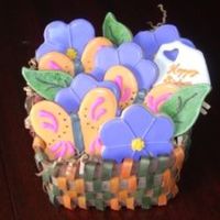 Garden Cookies decorated with royal icing