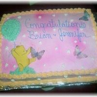 Classic Pooh Shower cake she wanted classis pooh he is done in fondant and gumpaste mix