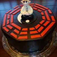 Bagua Birthday This cake was for a gentleman very interested in meditation and chi gung. The symbol is the Chinese Bagua. The cake is vanilla with whipped...