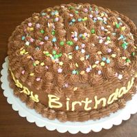 Dave's 35Th Birthday Cake My husband's 35th birthday cake, August 2009. Duncan Hines dark chocolate fudge cake with 2 batches of Wilton "class"...