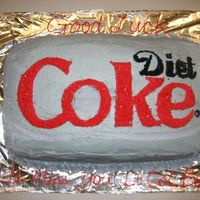 Can Of Diet Coke My boss's going away cake, he drank about 6 cans of Diet Coke daily!