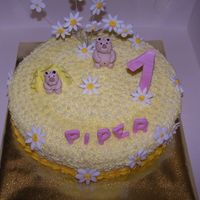 1St Birthday Cake i made this for a friend of mine, she just wanted something simple but cute