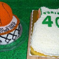 Basketball Birthday Cakes For A Boston Celtics Fan 
