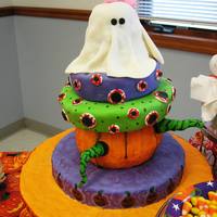 Halloween Cake All Fondant with some painted details, etc.