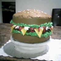 Hamburger First Hamburger cake attempt!