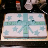 Stars 1St Bday Cake I made this for my sons 1st birthday, took me a couple of hours to decorate it but was well worth it! vanilla sponge with jam and...