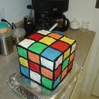 Rubiks Cube I made this cake for an 80's theme birthday party.
