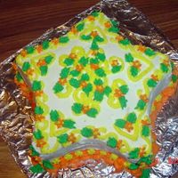 Cake #7..just Because I made this cake just for the heck of it.I got new star pans today and wanted to try them out...