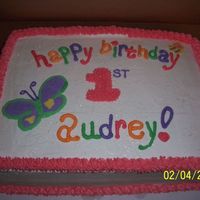 Audrey 1St Birthday Buttercream & FBCT