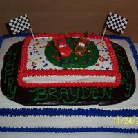 "cars" Cake (3Rd One - They Are Popular!) This is my 3rd Cars cake - I've made them different every time - very popular this year!