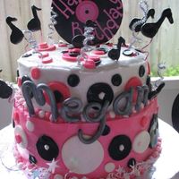 50's Cake This was inspirated by a Hanna Montana cake my daughter saw on this awesome site. My second cake!!