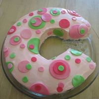 Courtneys_Cake3.jpg This is my first cake with fundant. My 10 year old had a blast cutting the circles and decorating her cake. I am HOOKED!!!!!!!! Thanks...