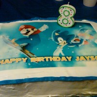 Mario & Sonic At The Olympic Winter Games Edible image courtesy of gogocake.com (picture uploaded to site). Too bad I was running out of icing and in a hurry. The birthday boy loved...