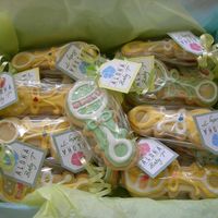 Baby Rattle Cookies NFSC with Wilton RI. Favors for baby shower.