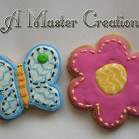 Hugs & Stitches Cookies for my friend's daughter's first birthday to match the theme.