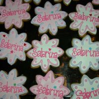 Sabrina Cookies 3rd cookie design for my niece's 7th birthday. TFL
