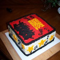 High School Musical 2 8x8 cakes.....bc frosting w/ fbct on top....thanks cc for all of the great idea's.