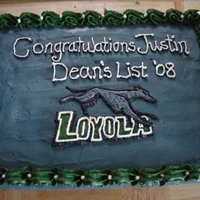 Graduation Cake Graduation Cake complete with school colors and logo. Not the prettiest color scheme, lol, but it was true to the school colors per my...