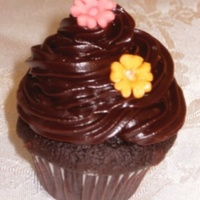 Chocolate Bliss Cupcake These are my super secret Passover cupcakes. Chocolate Chocolate Chip cupcakes, covered in ganache and topped with two flowers made from...