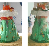 Mount Sinai Bar Mitzvah Cake This cake represents part of the boy's Torah portion, when it describes God descending on Mt. Sinai to give the Ten Commandments. The...