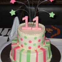 Sierra's Birthday Cake I made this cake for my niece's 11th birthday this weekend. I wanted to make a 'fun' cake, because she is such a fun girl....