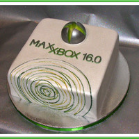 Special Xbox 360 The cake was too small to carve it in the shape of the real Xbox 360, so I used the logo and the pattern from the box, with the twist. It...