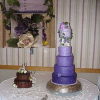 Purple Passion I've seen a couple different cakes on this site with the tapered shades and luckily I had a bride who was really into the idea finally...