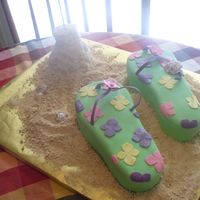 Flip Flops On The Beach I finally made some flips for my best friend's birthday. She loooooves the beach and really appreciated these. Didn't have time...