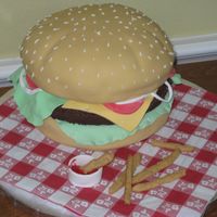 Burger And Fries A second burger. I'm learning as I go along!