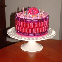 Cakeless Cake A very good friend lives too far away for me to make her a real cake so I made this so I can mail it to her.It was fun.